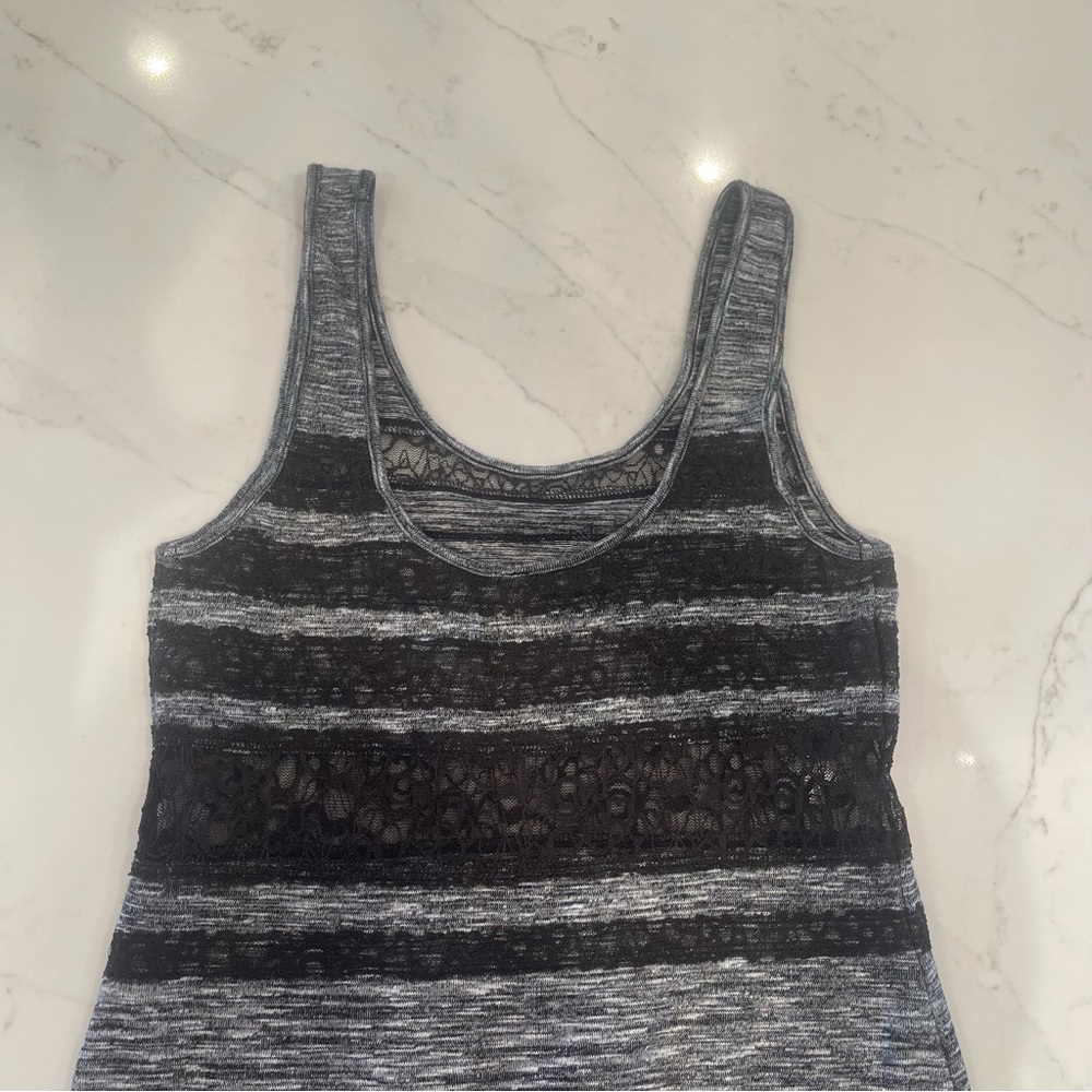 NWOT Free People black and grey maxi dress - Picture 11 of 13